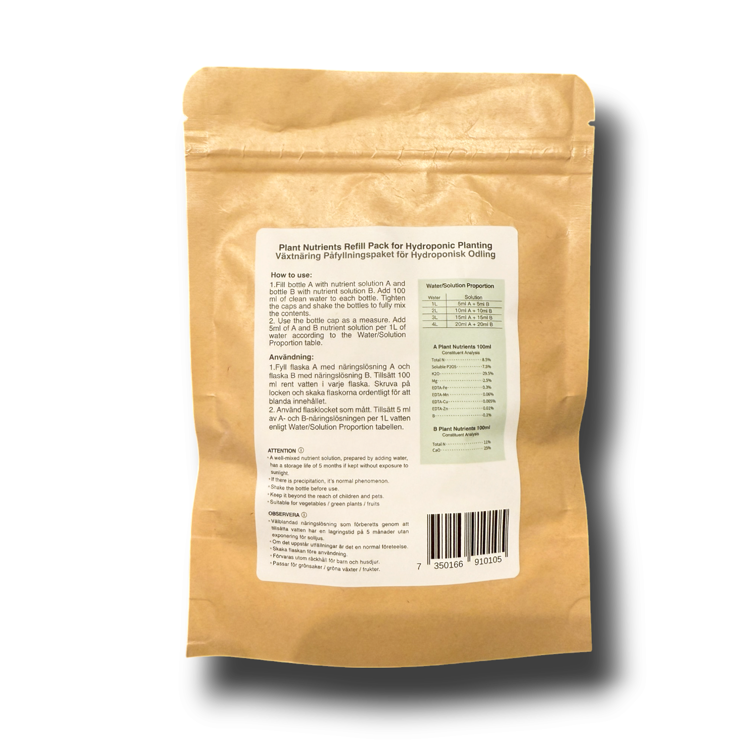 hydroponic plant nutrition Plant Nutrients Refill – Urban Growers